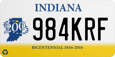 IN license plate 984KRF