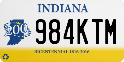 IN license plate 984KTM