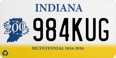 IN license plate 984KUG