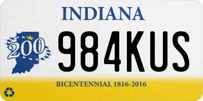 IN license plate 984KUS