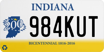 IN license plate 984KUT