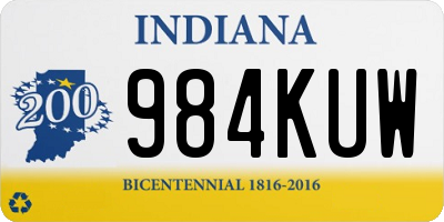 IN license plate 984KUW