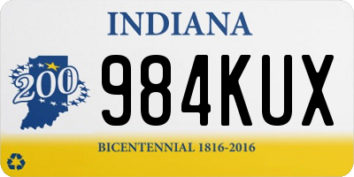 IN license plate 984KUX