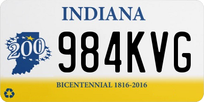 IN license plate 984KVG