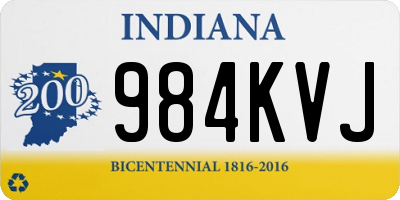 IN license plate 984KVJ