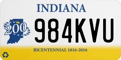 IN license plate 984KVU