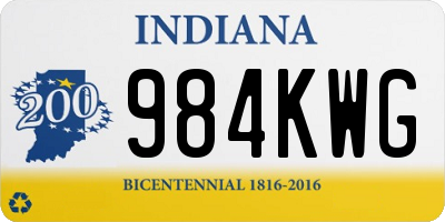 IN license plate 984KWG