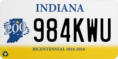 IN license plate 984KWU