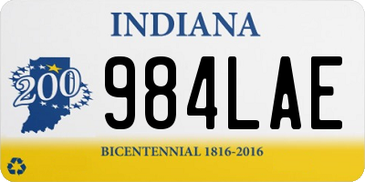 IN license plate 984LAE