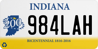 IN license plate 984LAH