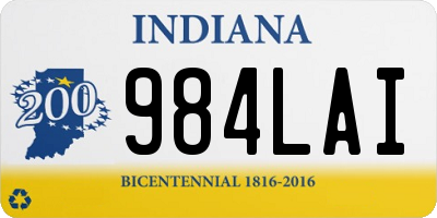 IN license plate 984LAI