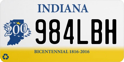 IN license plate 984LBH