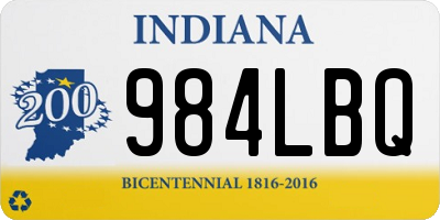 IN license plate 984LBQ