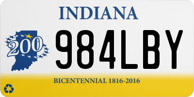 IN license plate 984LBY