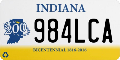 IN license plate 984LCA