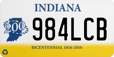 IN license plate 984LCB