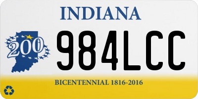 IN license plate 984LCC