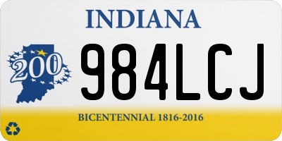 IN license plate 984LCJ