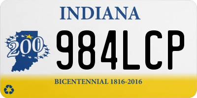 IN license plate 984LCP