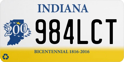 IN license plate 984LCT