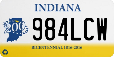 IN license plate 984LCW