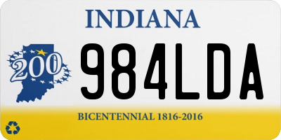 IN license plate 984LDA