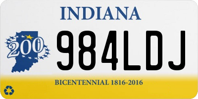 IN license plate 984LDJ