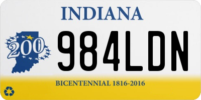 IN license plate 984LDN