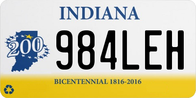 IN license plate 984LEH