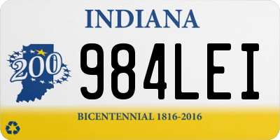 IN license plate 984LEI