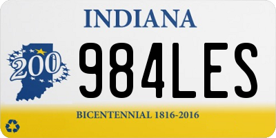 IN license plate 984LES