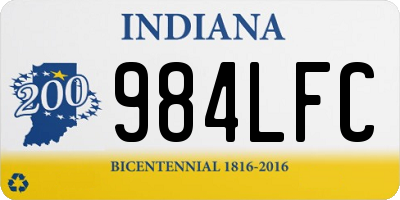 IN license plate 984LFC