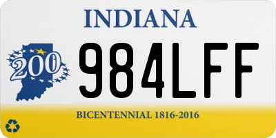 IN license plate 984LFF