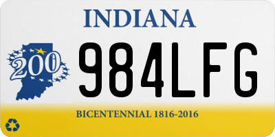 IN license plate 984LFG