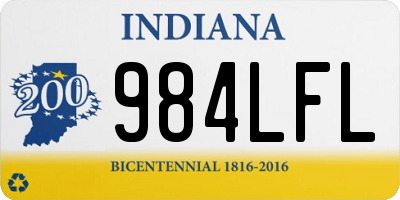 IN license plate 984LFL