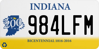 IN license plate 984LFM