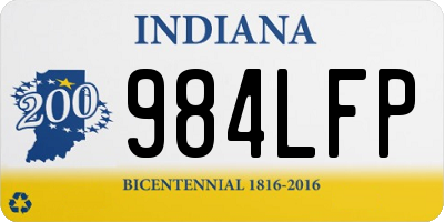 IN license plate 984LFP
