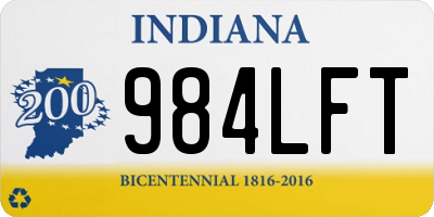 IN license plate 984LFT