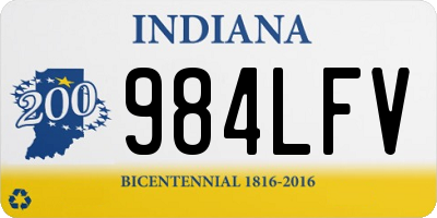 IN license plate 984LFV