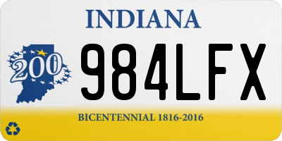 IN license plate 984LFX