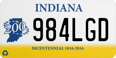 IN license plate 984LGD