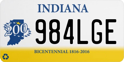 IN license plate 984LGE