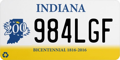 IN license plate 984LGF