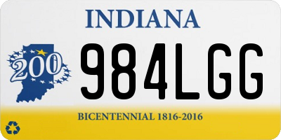 IN license plate 984LGG