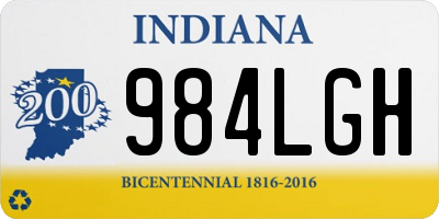 IN license plate 984LGH