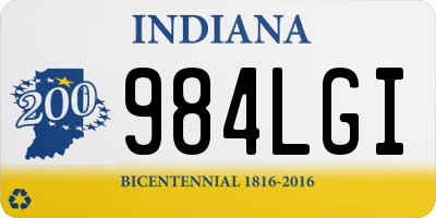 IN license plate 984LGI