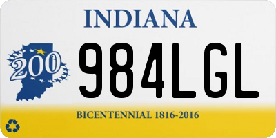 IN license plate 984LGL