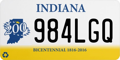 IN license plate 984LGQ