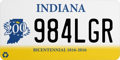 IN license plate 984LGR