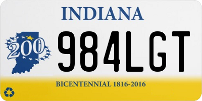 IN license plate 984LGT